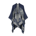 Chandail de cardigan de Ruana de poncho de châle des femmes ouvert avant élégant Cape Wrap